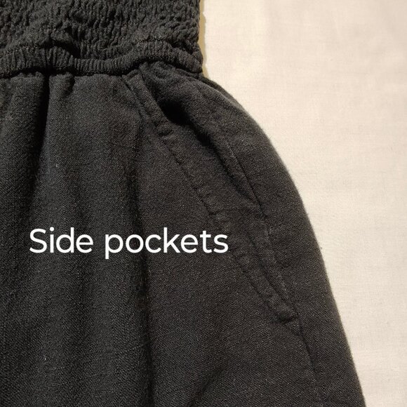 Abercrombie & Fitch Smocked Women's Small Cropped Jumpsuit - Picture 10 of 10